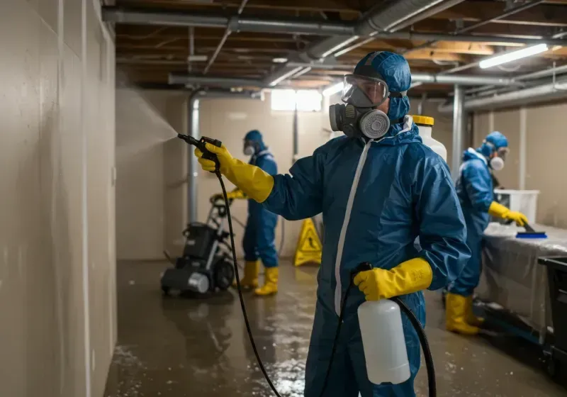 Basement Sanitization and Antimicrobial Treatment process in Rio Dell, CA